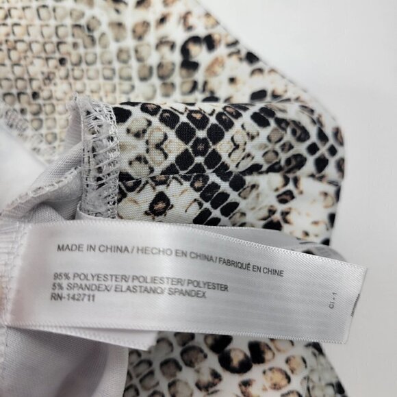 Eloquii Women's Column Snake Skin Knee Lgth Pencil Skirt Pull On Stretch Size 22 - Picture 9 of 12